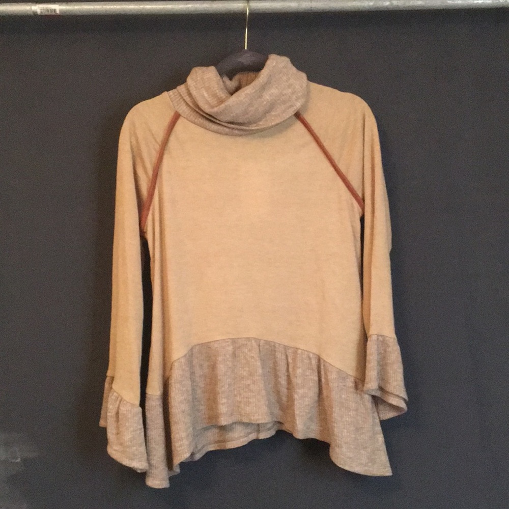 Roolee THML long sleeve, cowl neck top. NWT